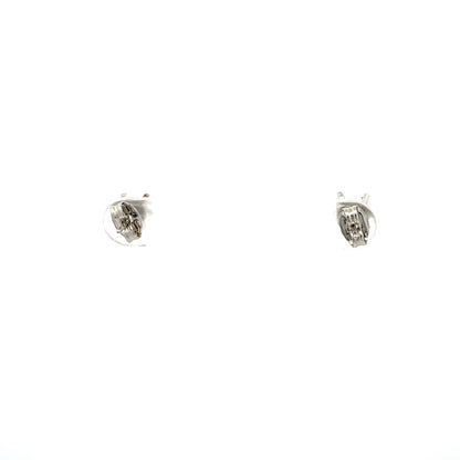 Floor Cubic Zirconia Earrings Heart - 6mm