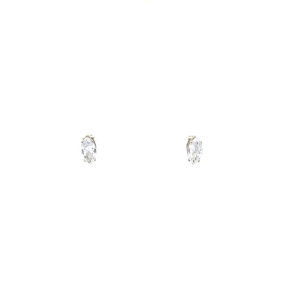 Floor Cubic Zirconia Earrings Marquise - 4mm
