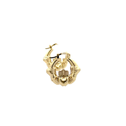 Hug & Kiss Irish Crown Earrings - 301