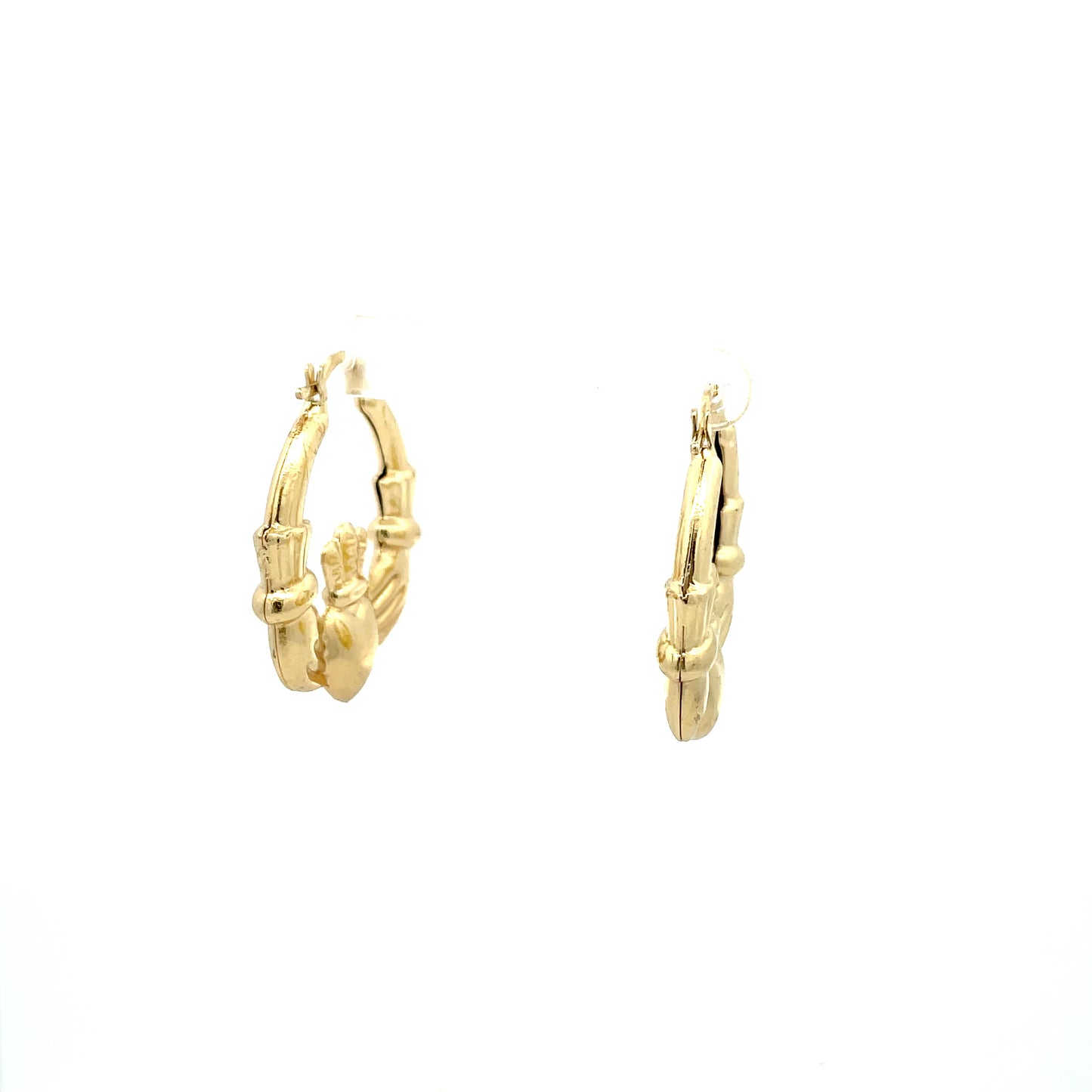 Hug & Kiss Irish Crown Earrings - 303