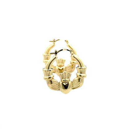 Hug & Kiss Irish Crown Earrings - 303