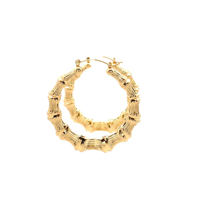 New Bamboo Hoop Earrings - 07