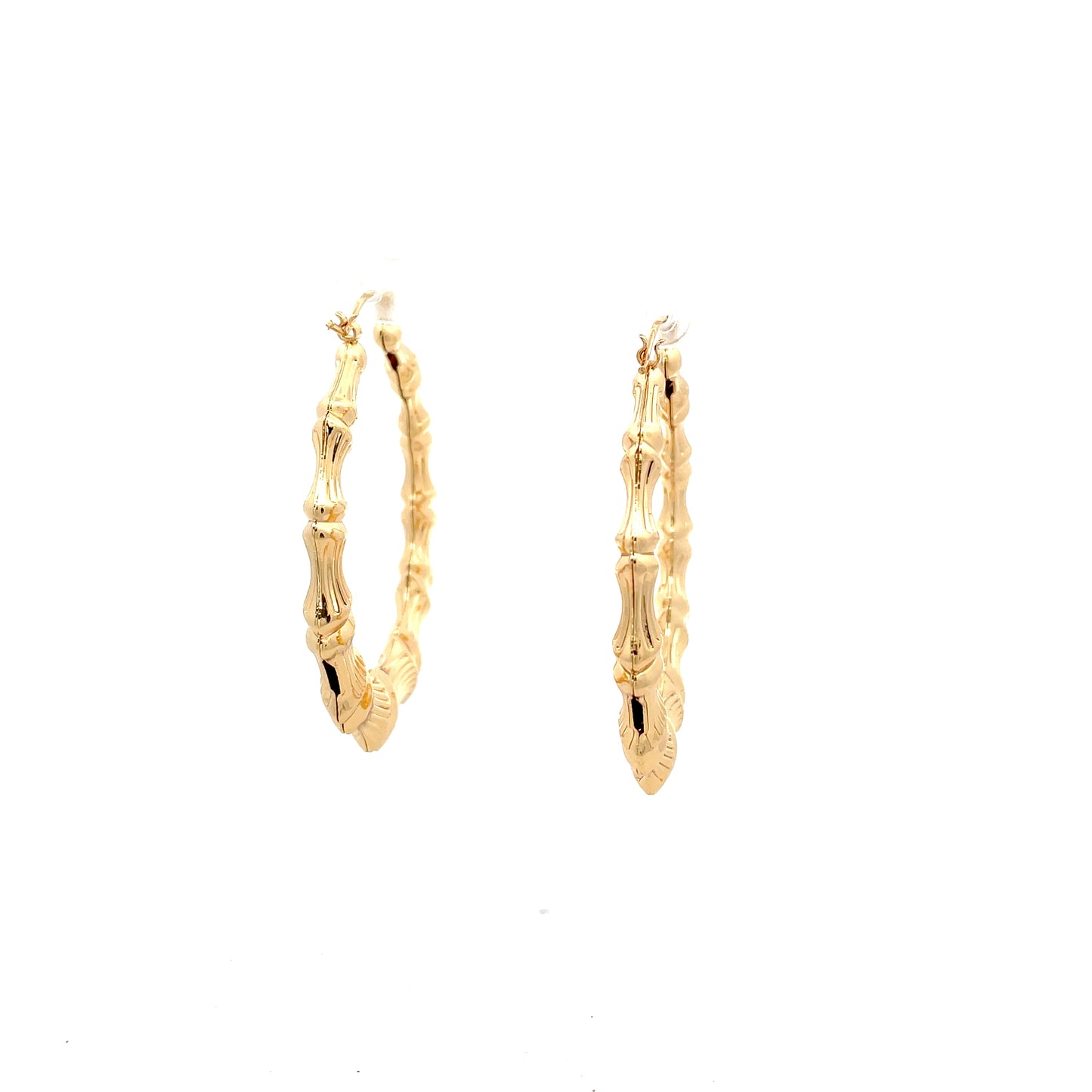 New Bamboo Hoop Earrings 21mm - 04