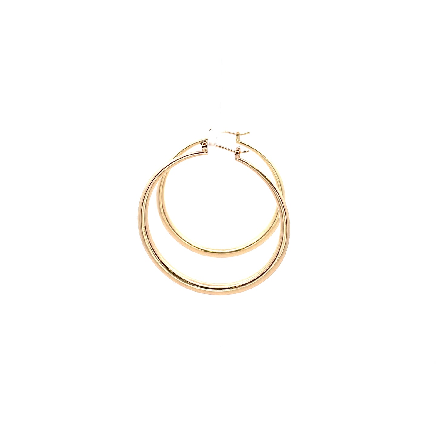 Hollow Plain Hoop Earrings - 03