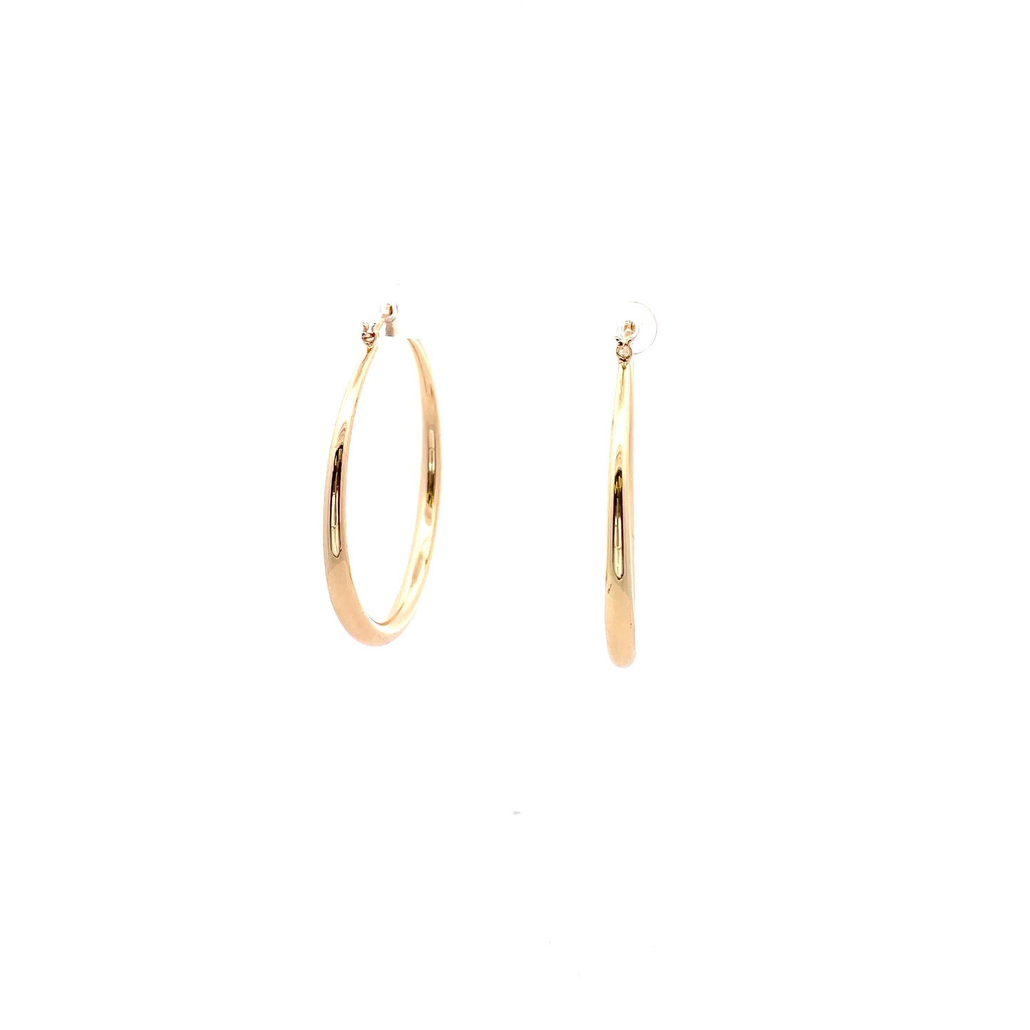 Hollow Plain Hoop Earrings - 03