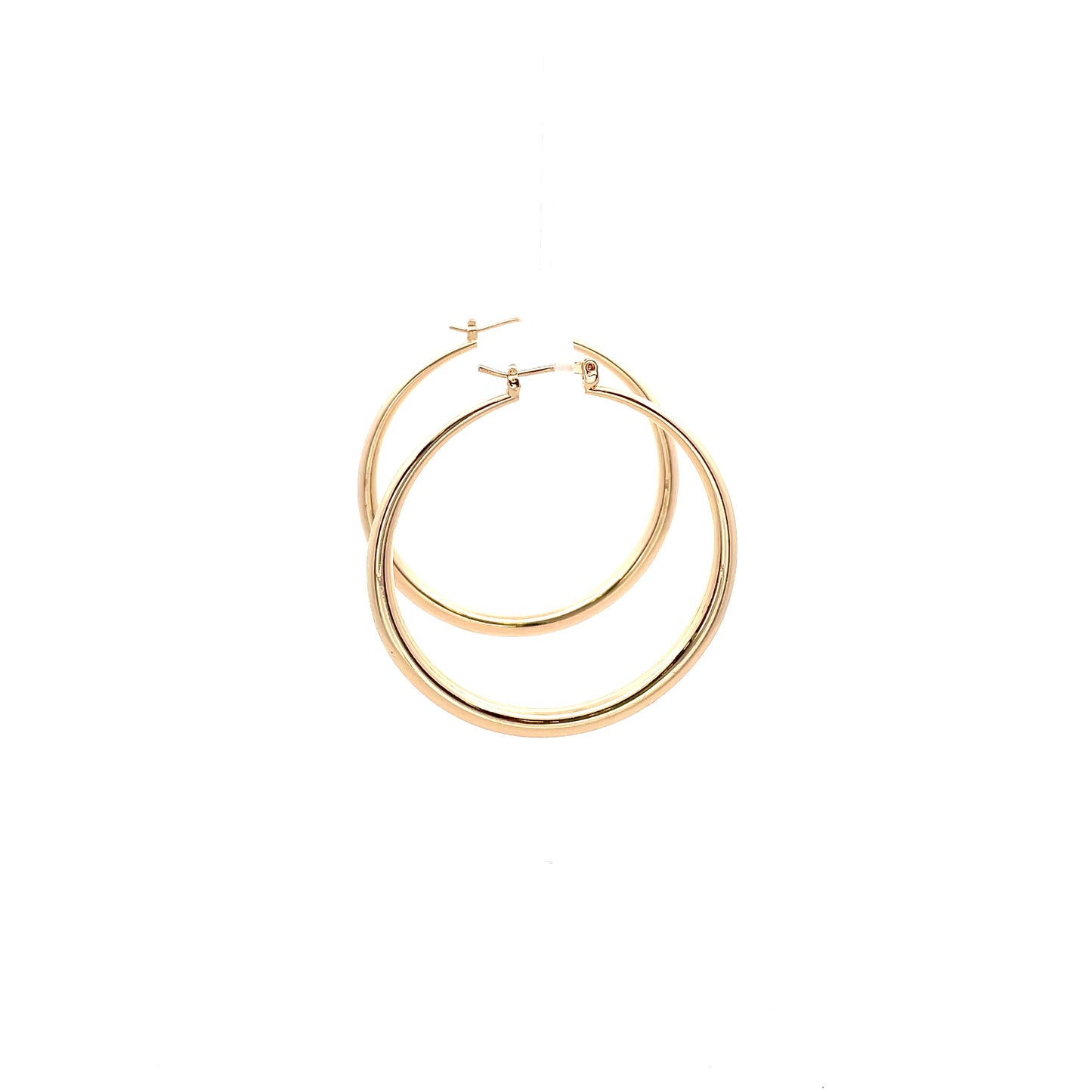 Hollow Plain Hoop Earrings - 03