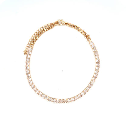 Iced Out Diamond Anklet - Design 06