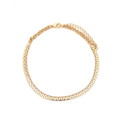Iced Out Diamond Anklet - Design 06