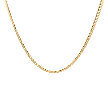18K Chain Necklace #03 - FROST CUBAN 24inch 6mm