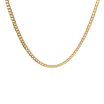 18K Chain Necklace #06 - FROST CUBAN 20inch 6mm