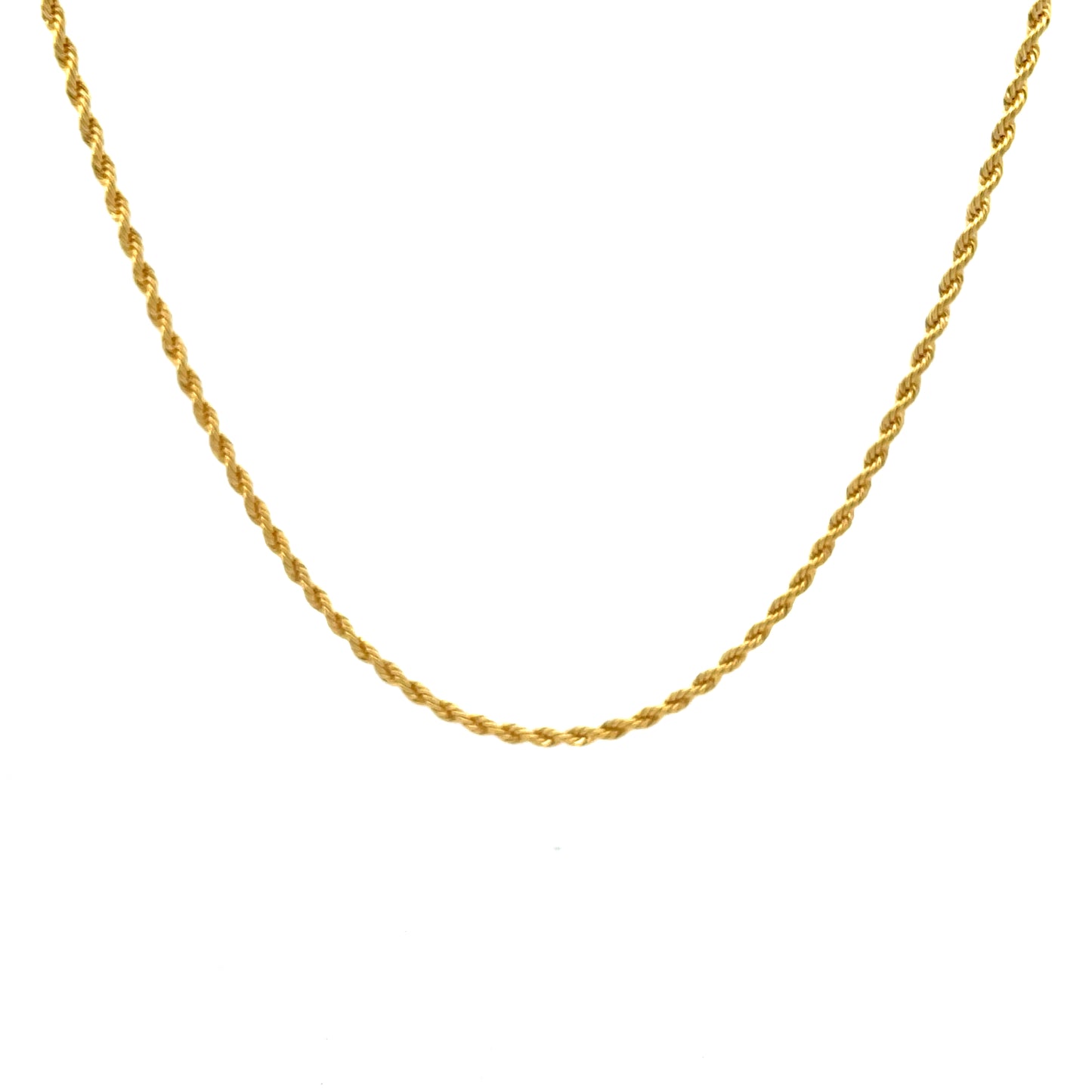 14K Chain Necklace #34 - ROPE 20inch 3mm