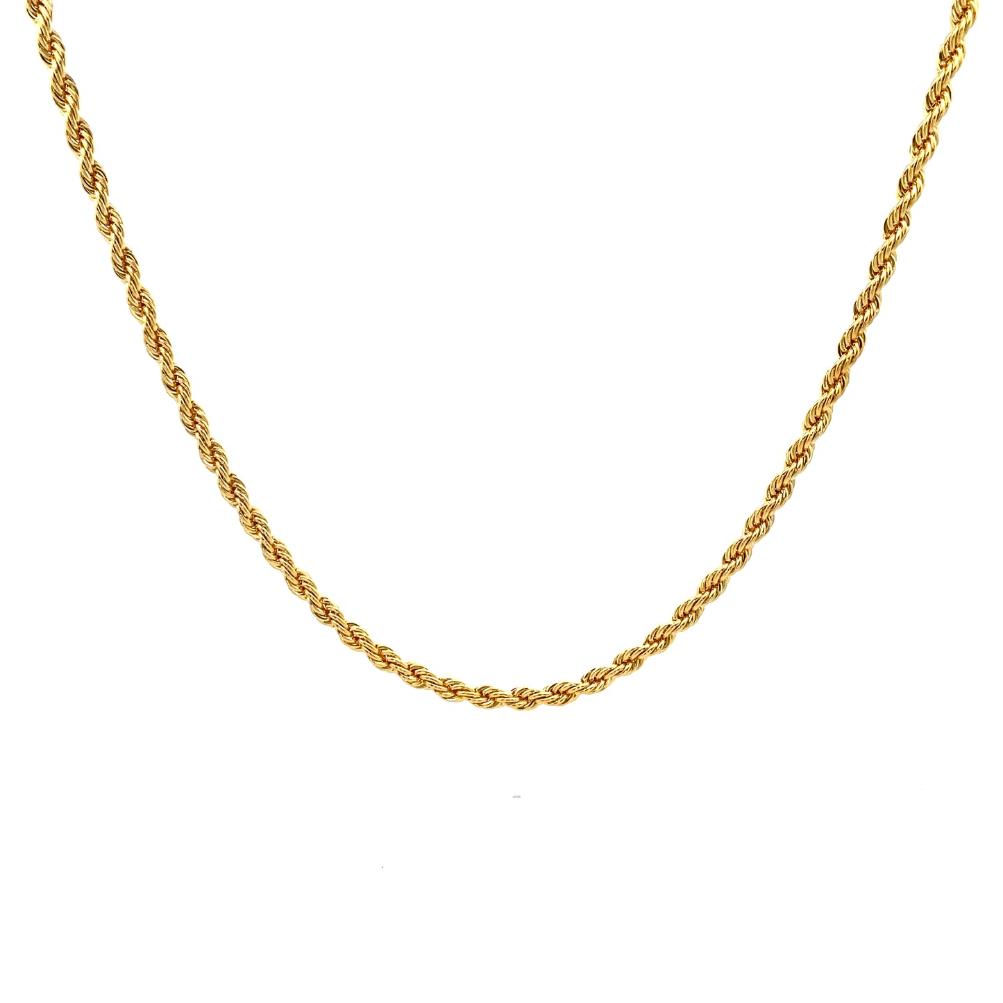 14K Chain Necklace #35 - ROPE 20inch 4mm