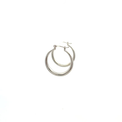 Hollow Plain Hoop Earrings - 01