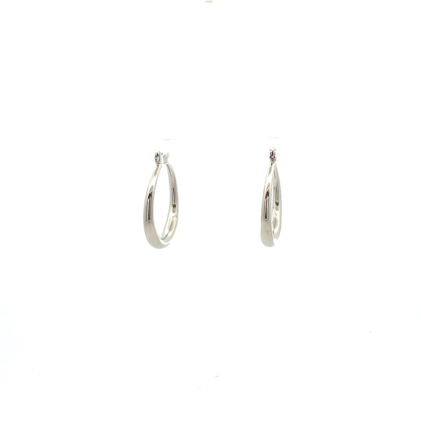 Hollow Plain Hoop Earrings - 01