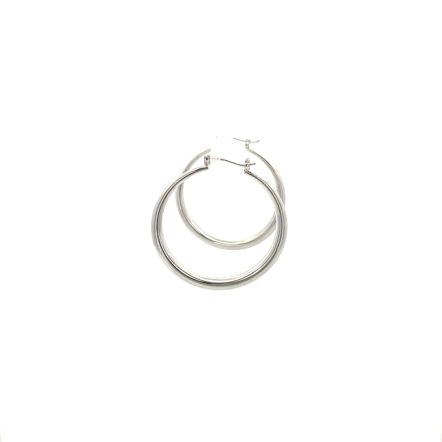 Hollow Plain Hoop Earrings - 02