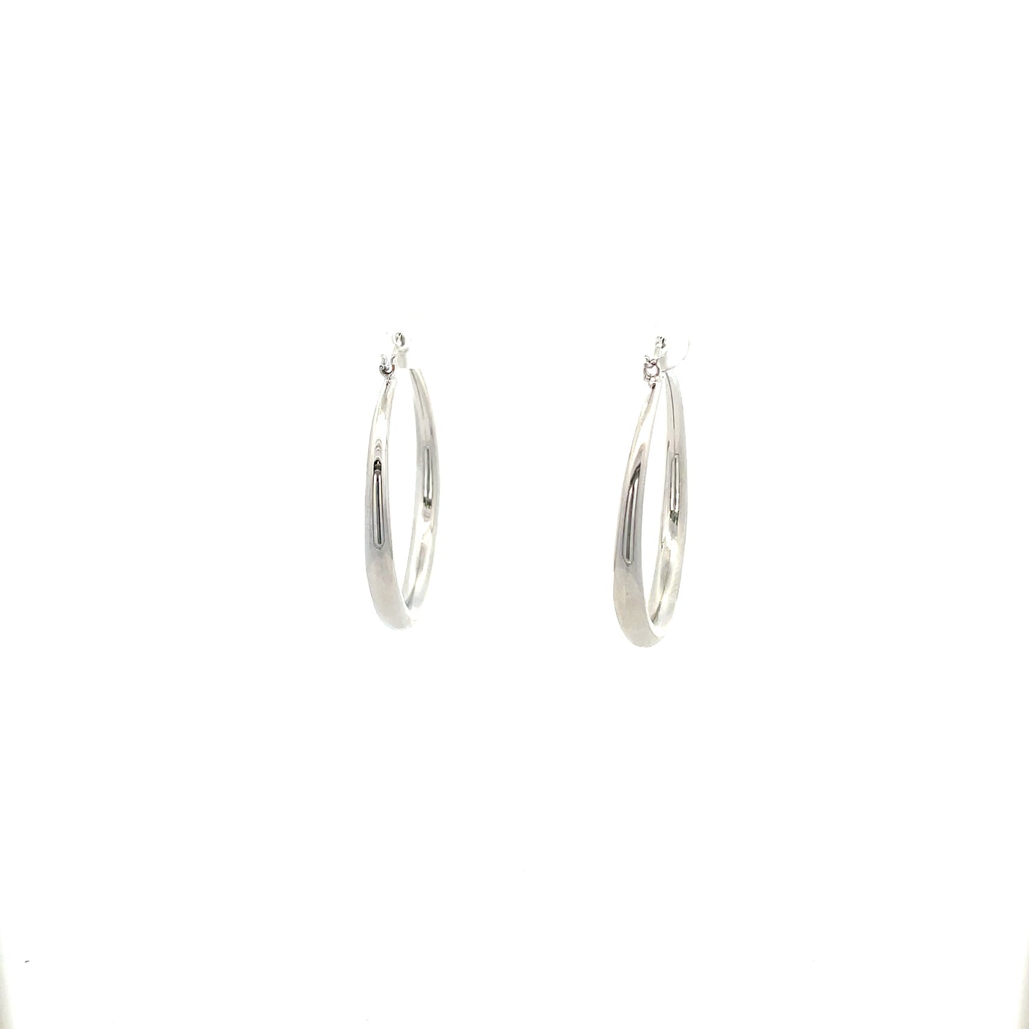 Hollow Plain Hoop Earrings - 02