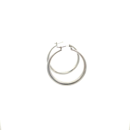 Hollow Round Plain Earring - 01