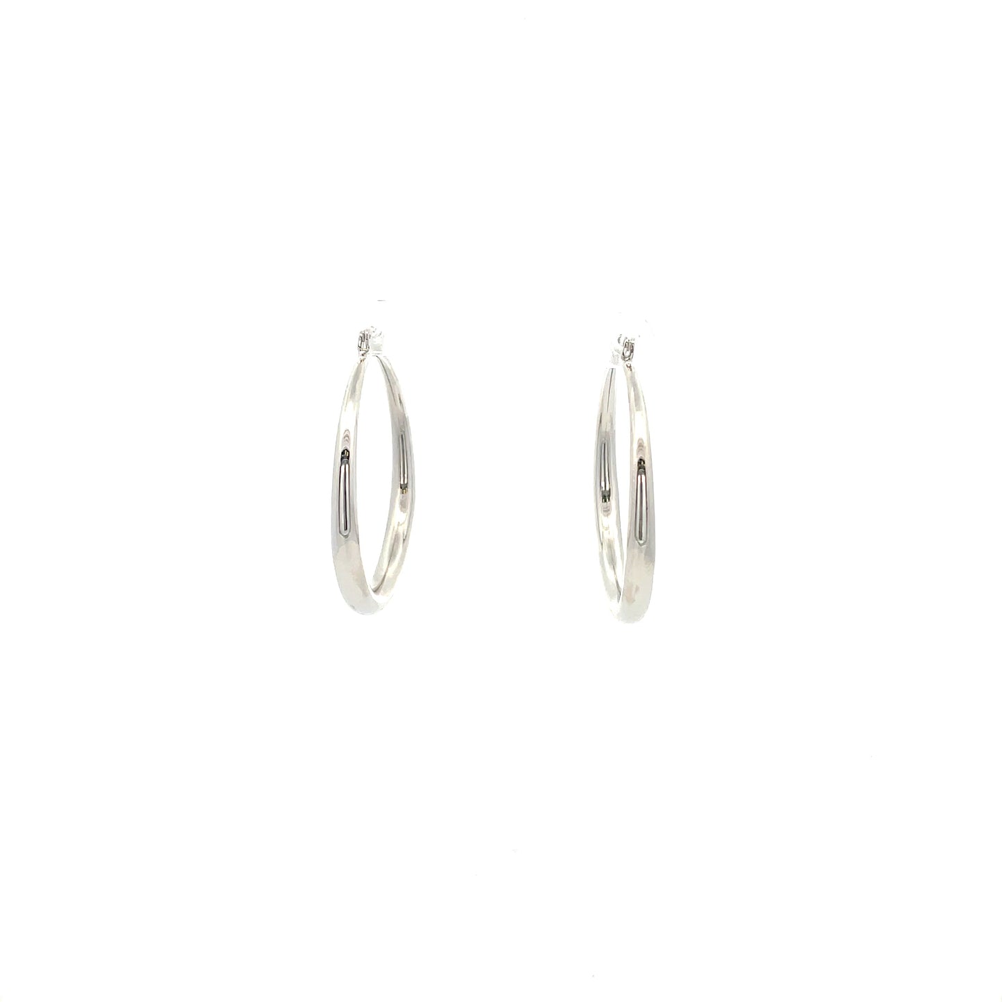 Hollow Plain Hoop Earrings - 02