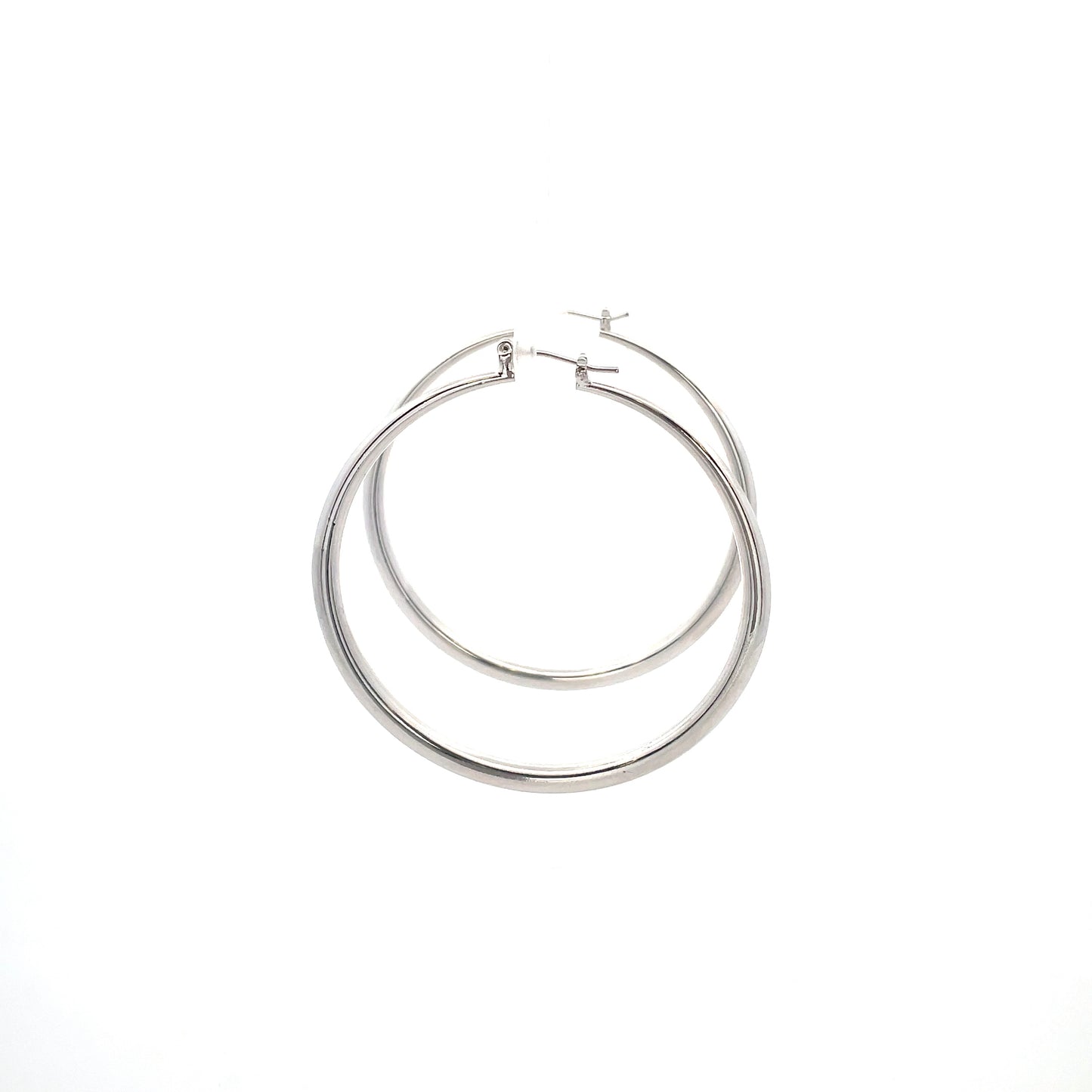 Hollow Plain Hoop Earrings - 03