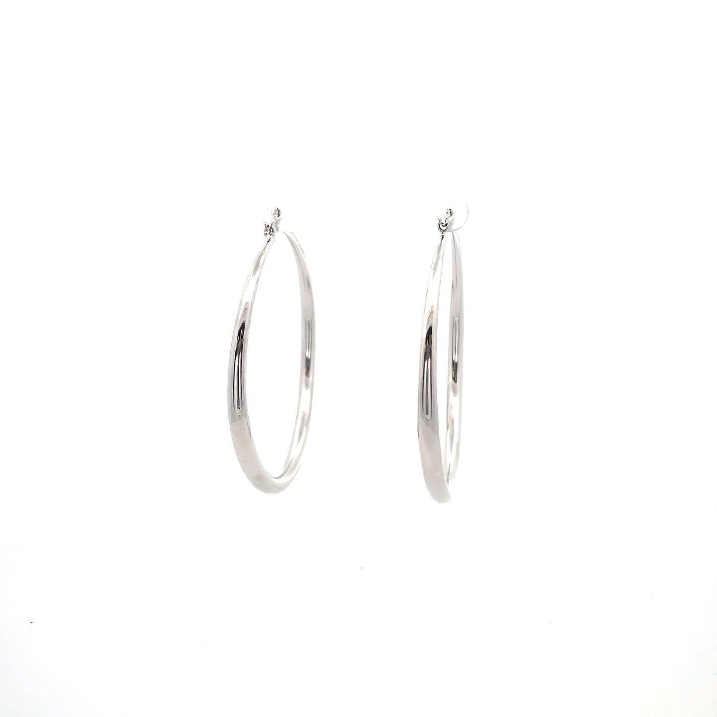 Hollow Plain Hoop Earrings - 03