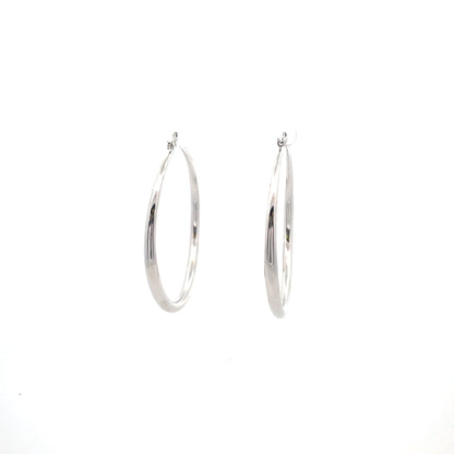 Hollow Plain Hoop Earrings - 03