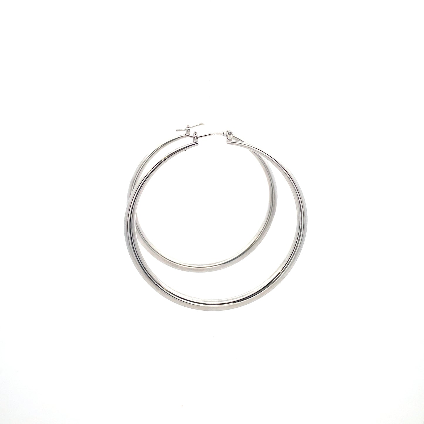 Hollow Plain Hoop Earrings - 03