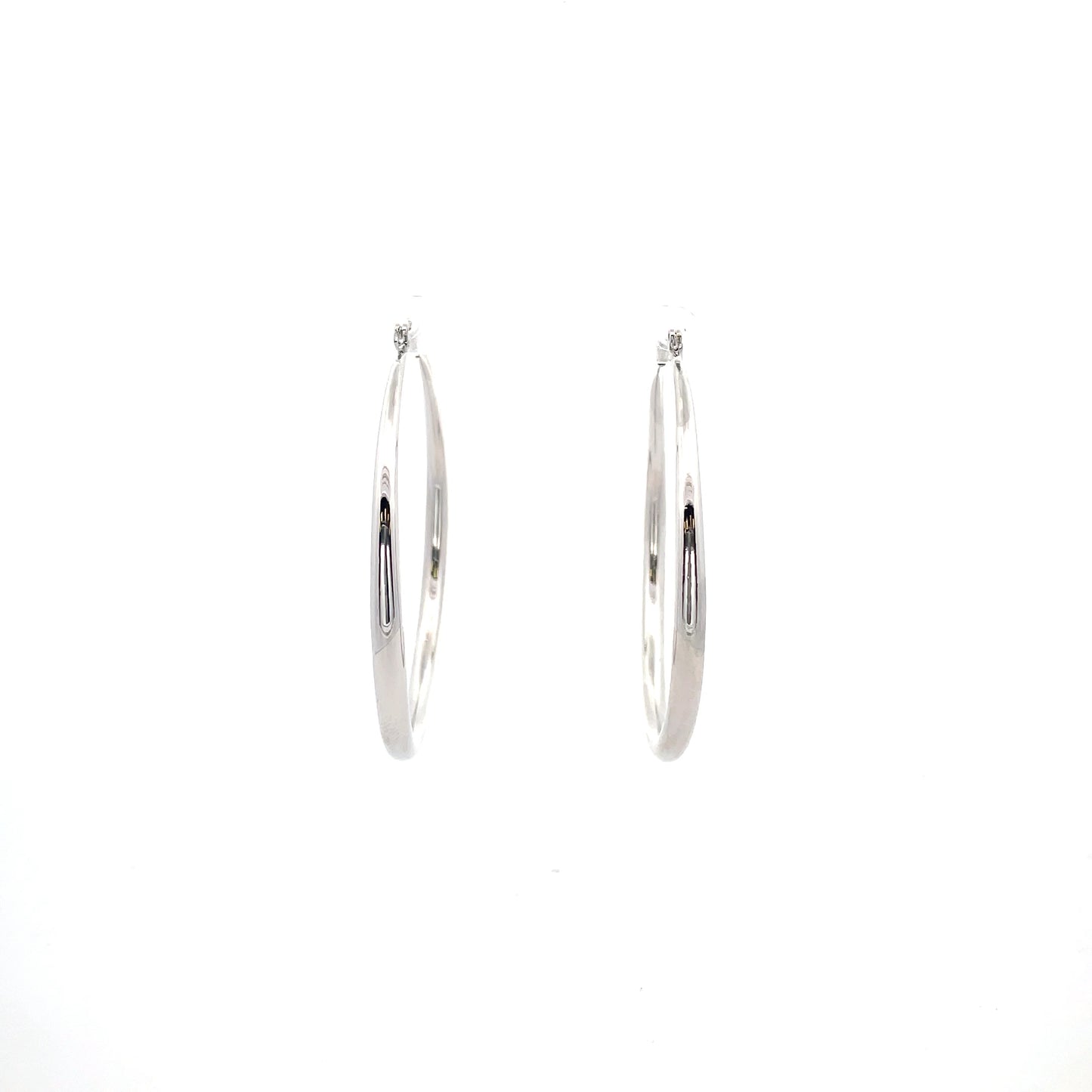 Hollow Plain Hoop Earrings - 03