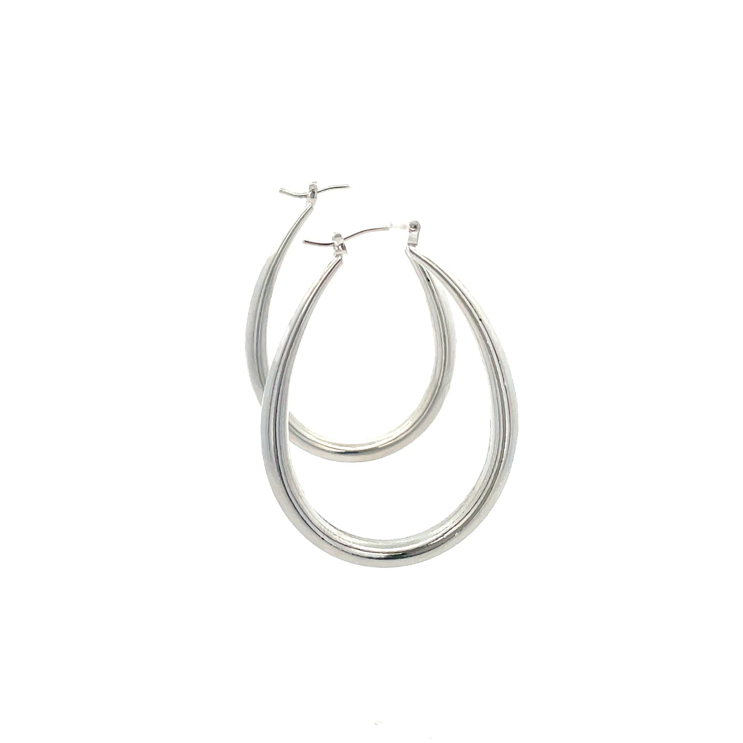 Hollow Oval Plain Earring - 07