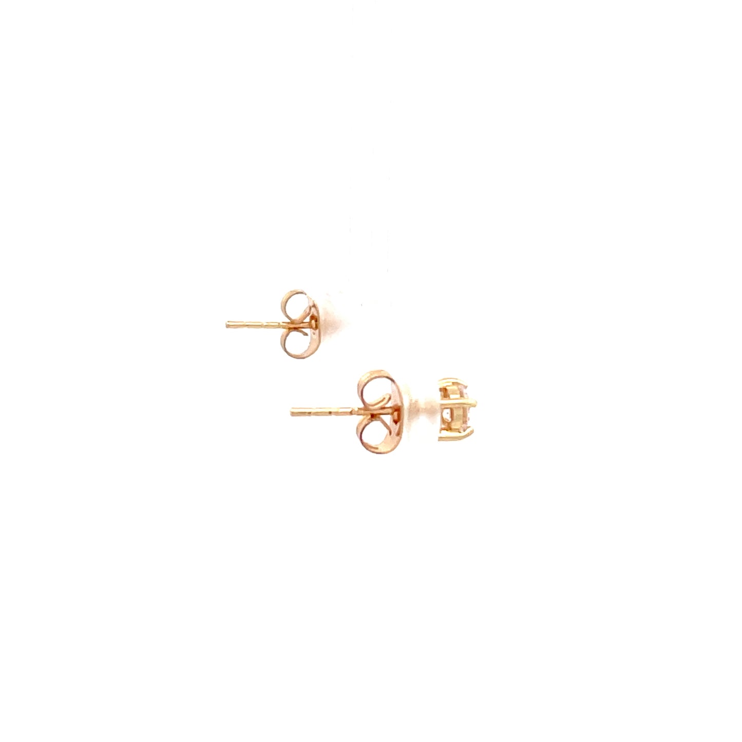 Basket Setting CZ Stud Round - 4mm