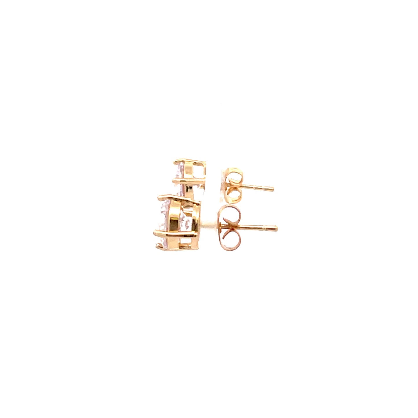 Basket Setting CZ Stud Round - 8mm