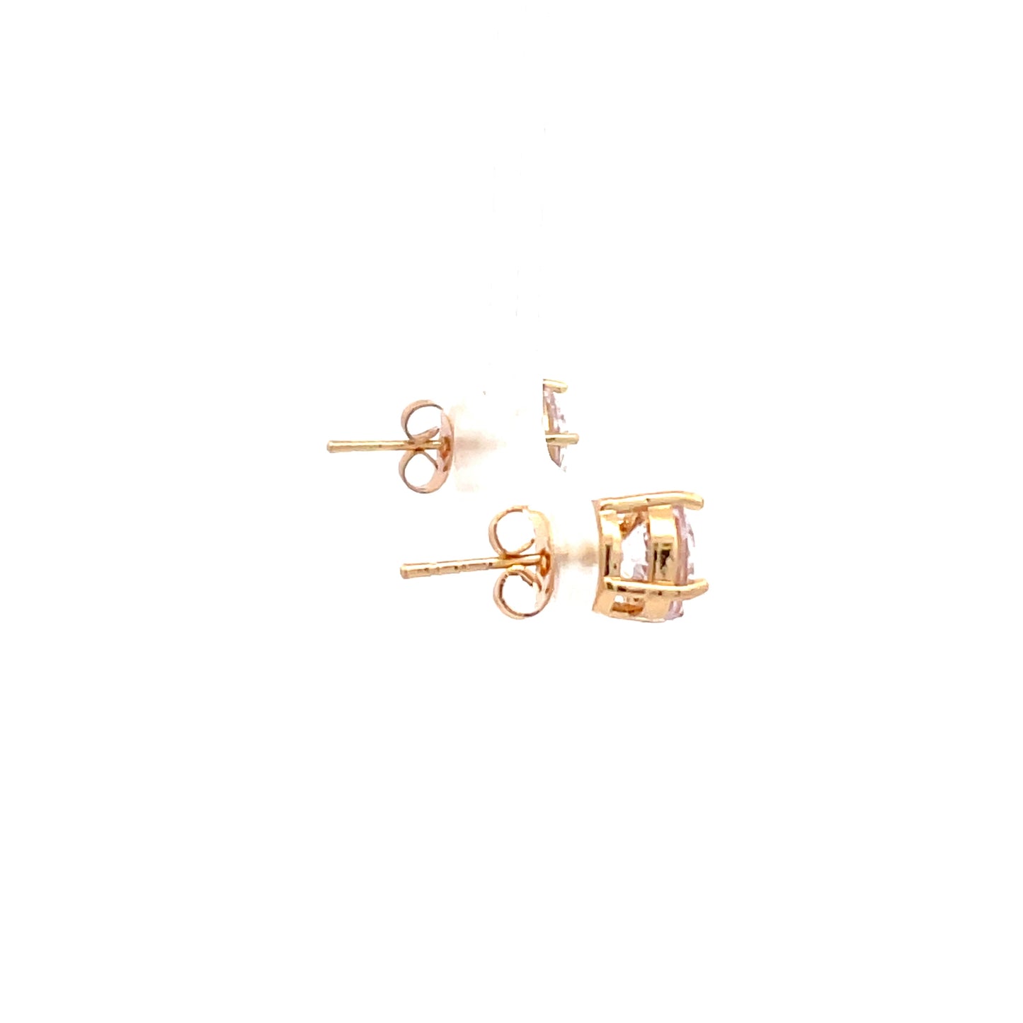 Basket Setting CZ Stud Round - 8mm