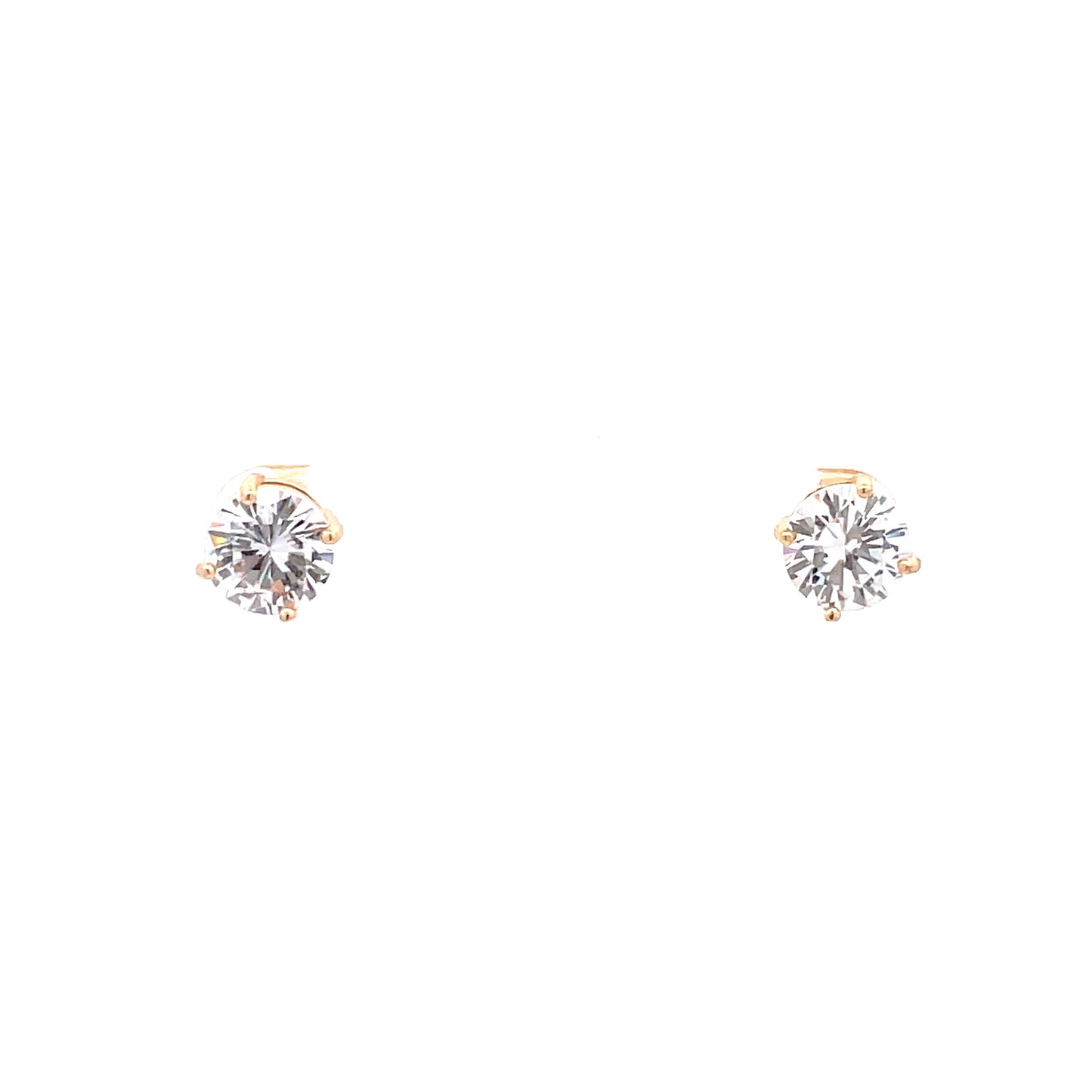 Basket Setting CZ Stud Round - 8mm