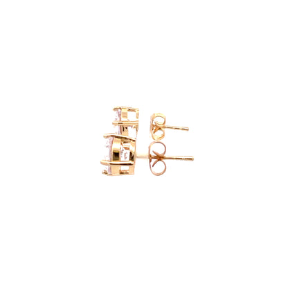 Basket Setting CZ Stud Round - 9mm