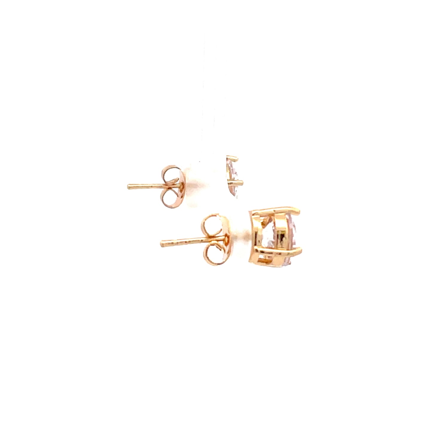 Basket Setting CZ Stud Round - 9mm