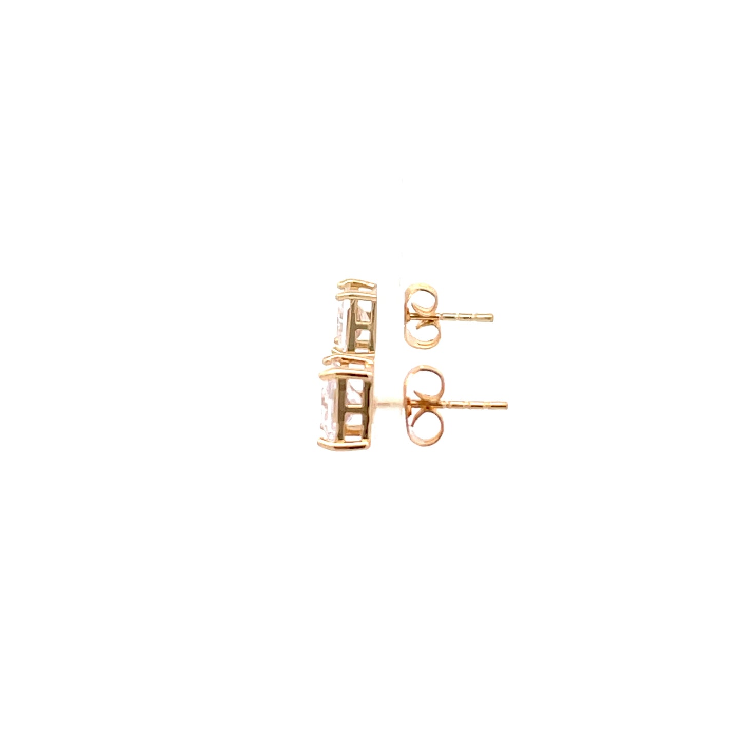 Basket Setting CZ Stud Square - 6mm