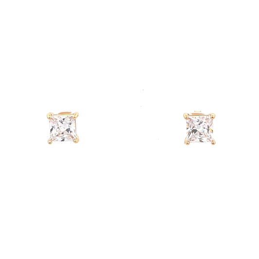 Basket Setting CZ Stud Square - 7mm