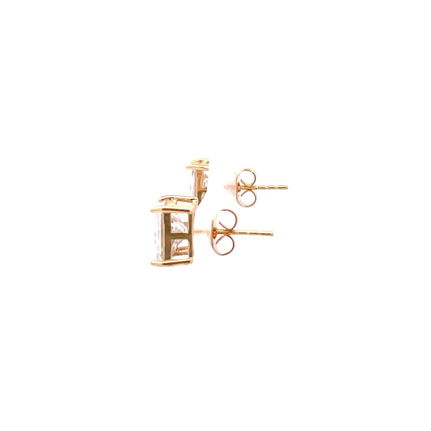 Basket Setting CZ Stud Square - 8mm