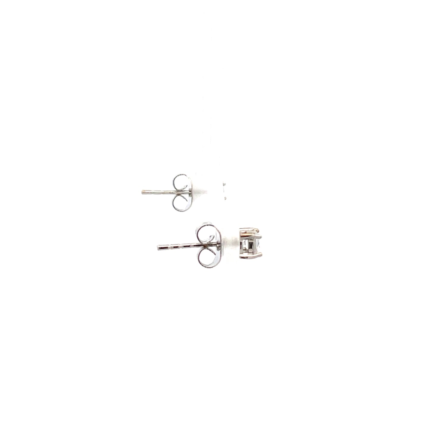 Basket Setting CZ Stud Round - 4mm