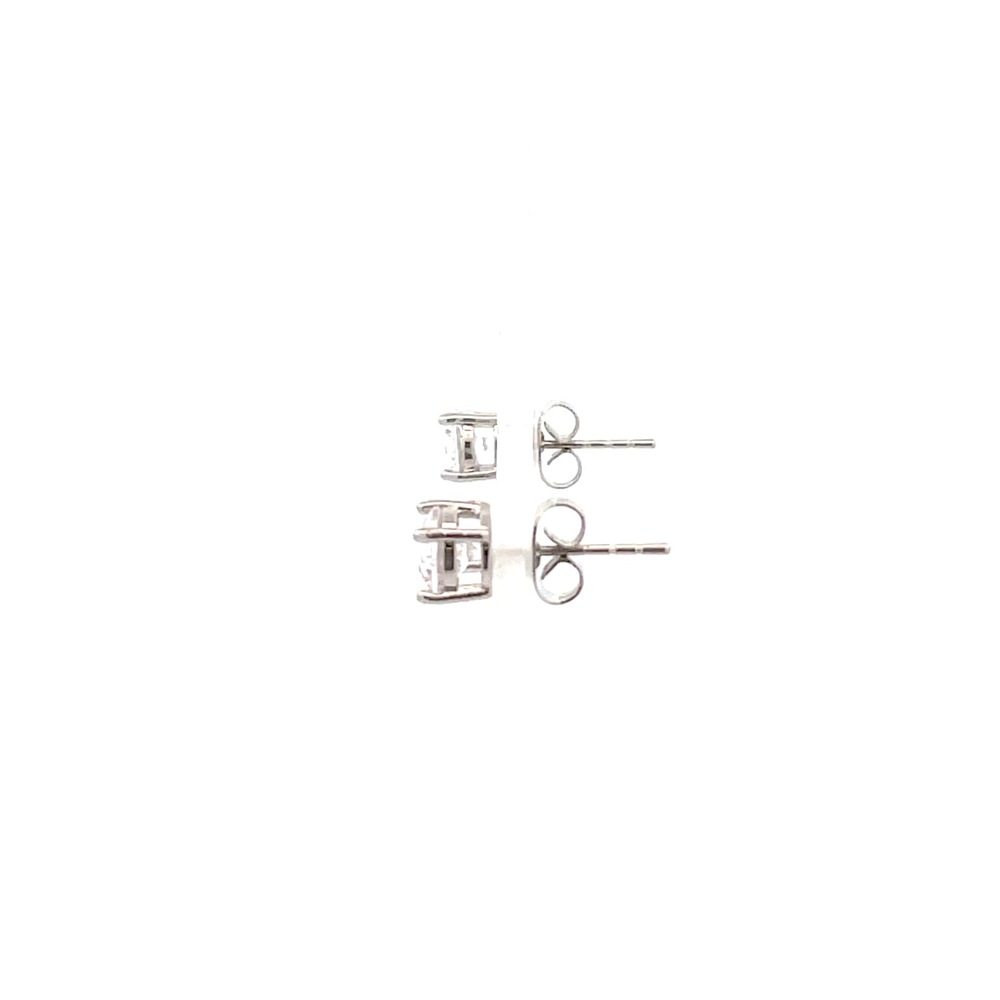 Basket Setting CZ Stud Round - 6mm