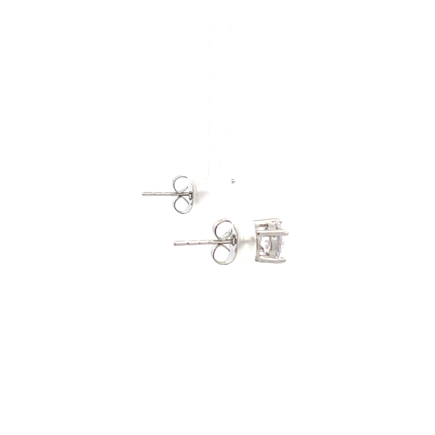 Basket Setting CZ Stud Round - 6mm