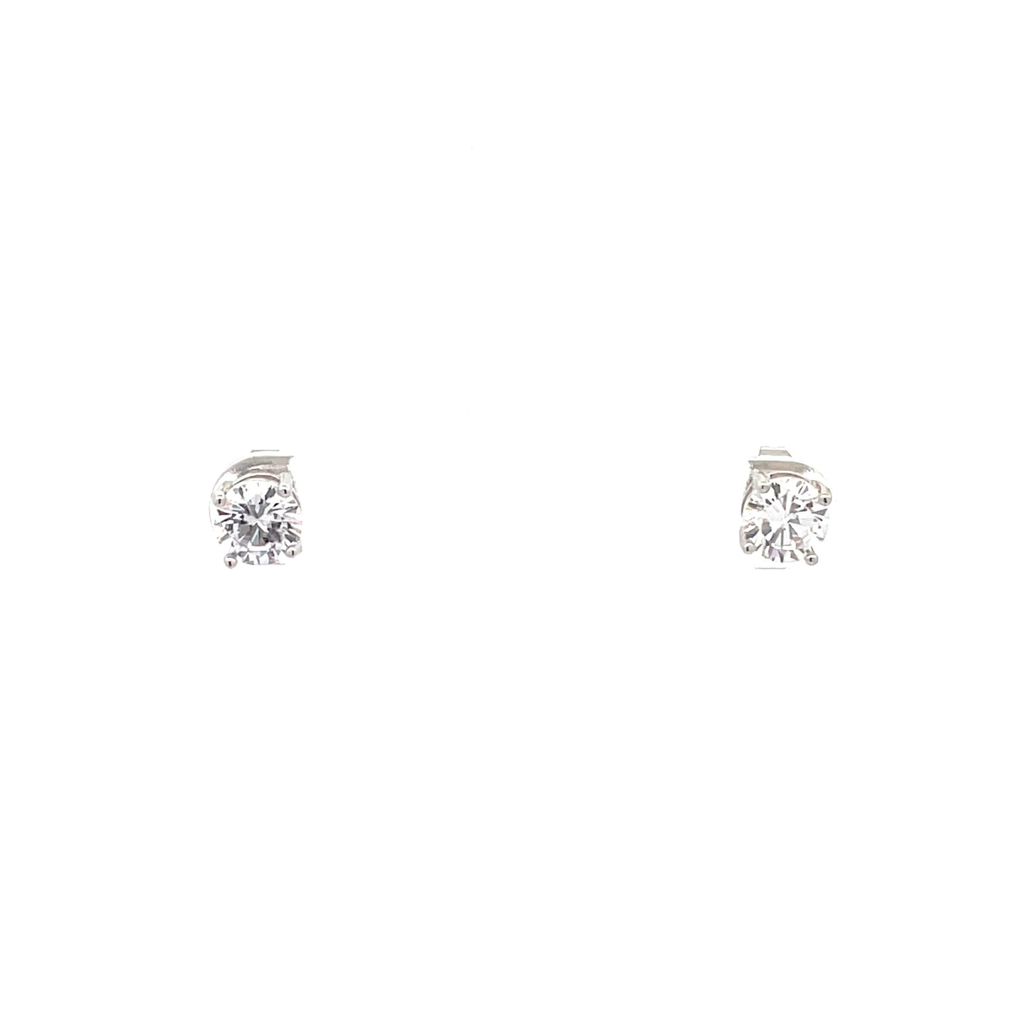 Basket Setting CZ Stud Round - 6mm