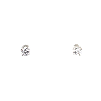 Basket Setting CZ Stud Round - 6mm