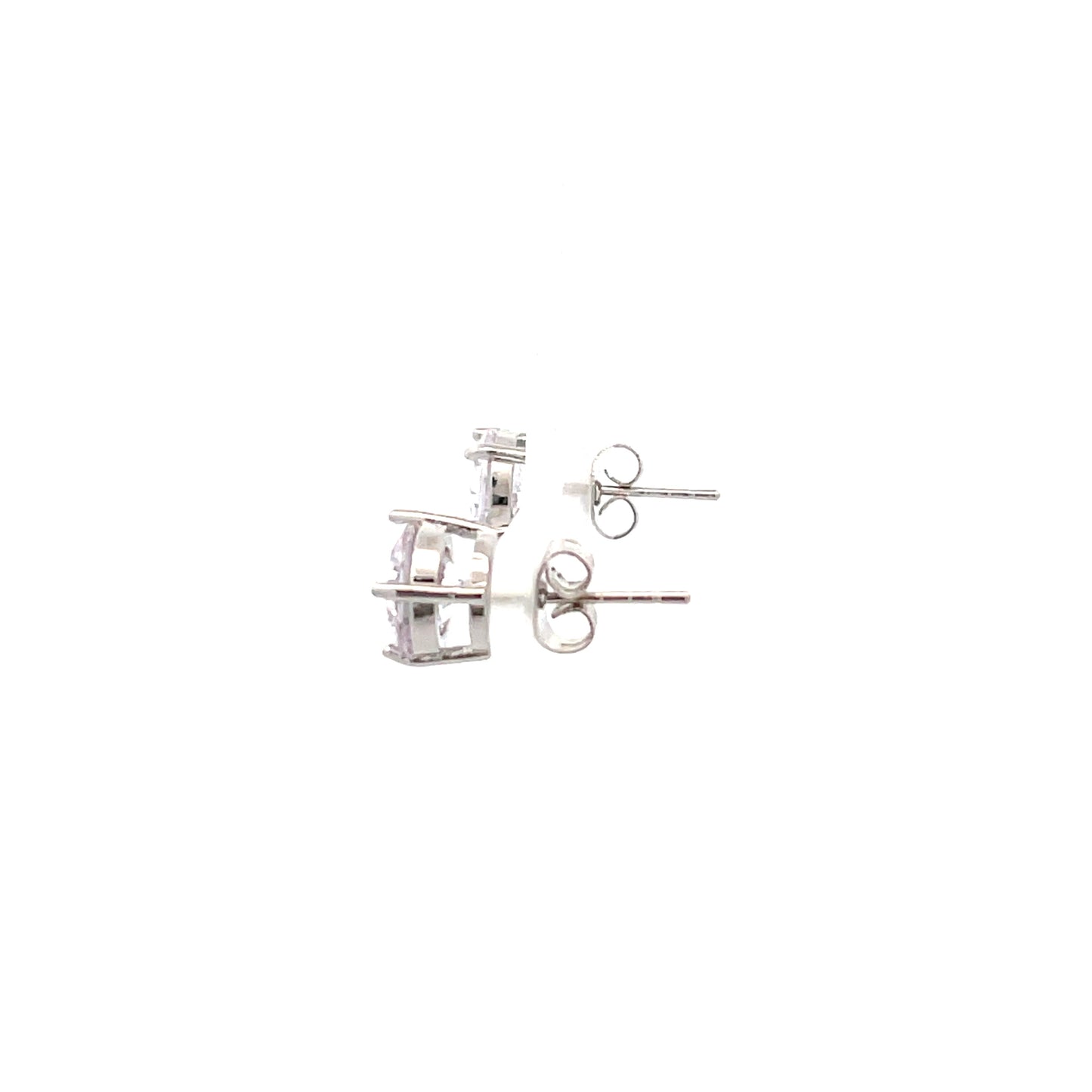 Basket Setting CZ Stud Round - 8mm