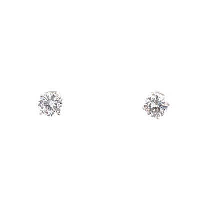 Basket Setting CZ Stud Round - 8mm