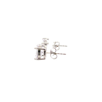 Basket Setting CZ Stud Round - 9mm