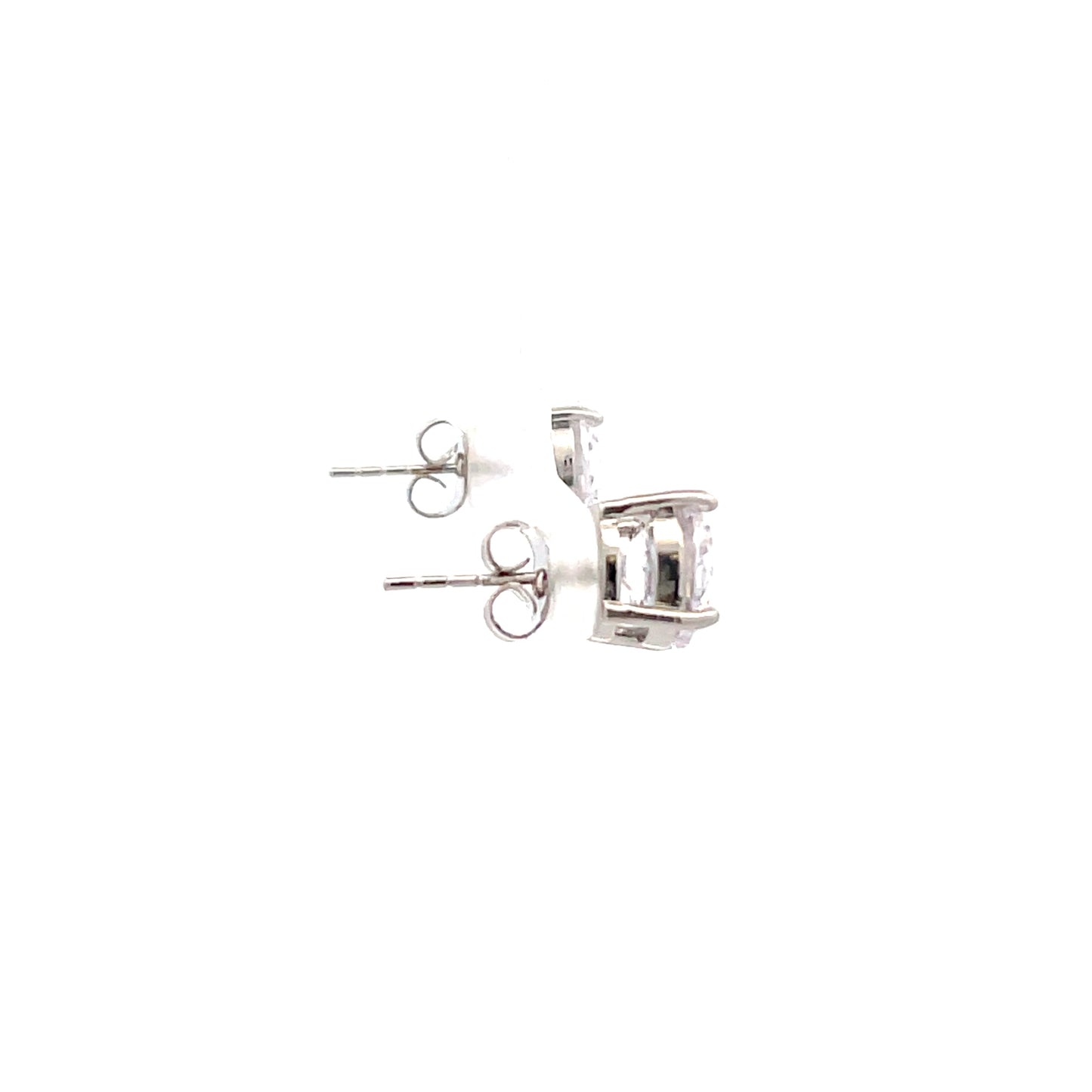 Basket Setting CZ Stud Round - 9mm