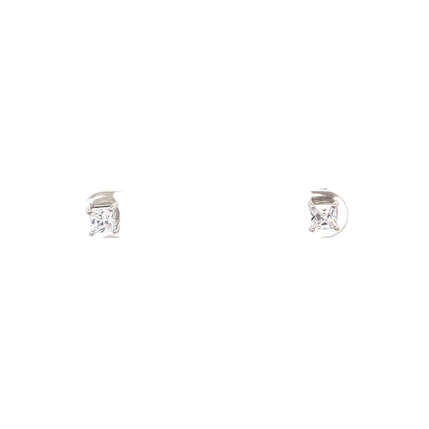 Basket Setting CZ Stud Square - 4mm