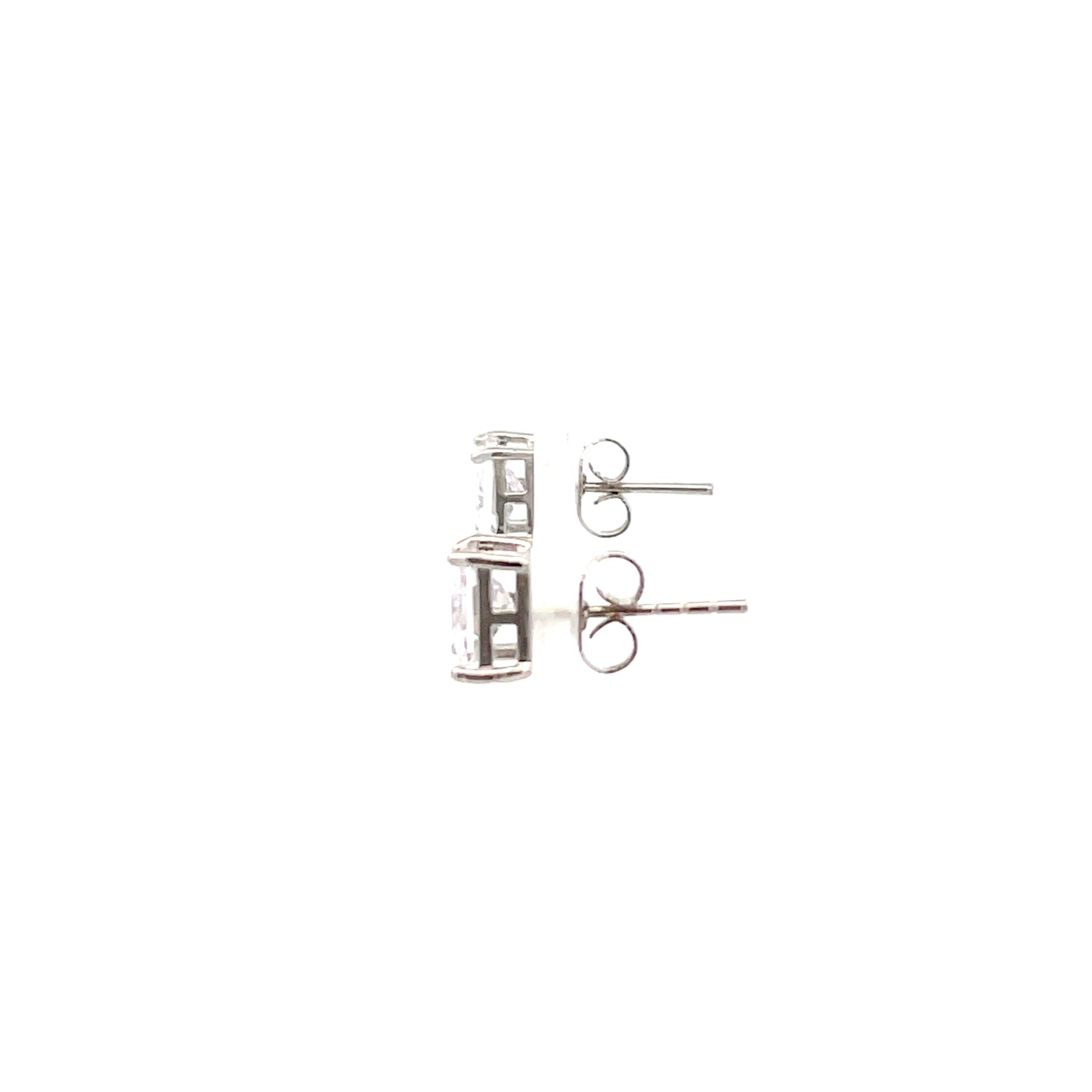 Basket Setting CZ Stud Square - 6mm