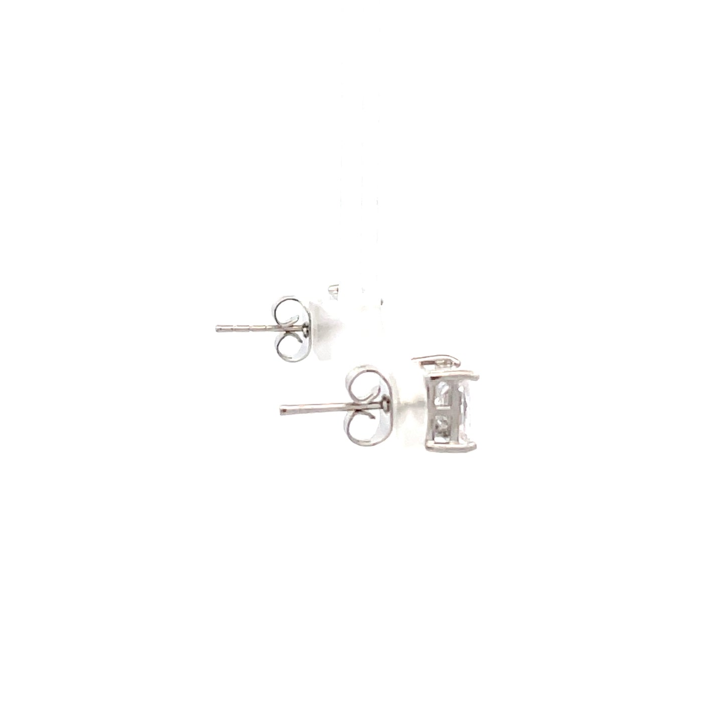 Basket Setting CZ Stud Square - 6mm