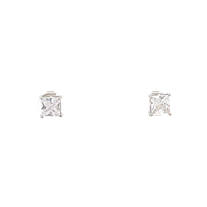 Basket Setting CZ Stud Square - 6mm